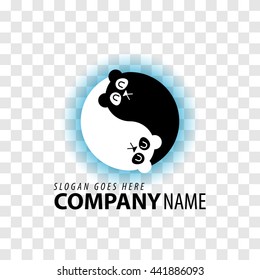 yin yang bear logo