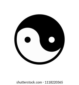 Yin Yang, Chinese philosophy symbol, represent balance between opposite forces