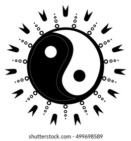 Yin Yang decorative tatoo Mandala 2