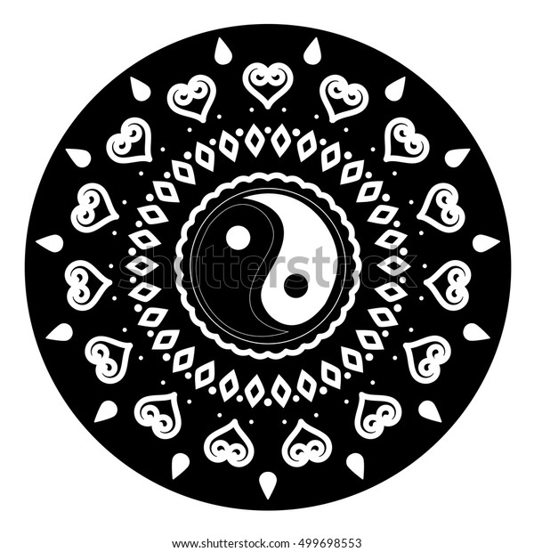 Download Yin Yang Decorative Tatoo Mandala 5 Stock Vector (Royalty ...