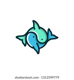 Yin Yang Dolphin