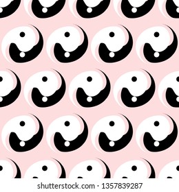 Yin and Yang. Feng Shui. Abstract. Fashion graphics. Vector images.