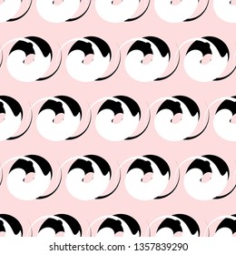 Yin and Yang. Feng Shui. Abstract. Fashion graphics. Vector images.
