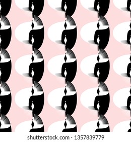 Yin and Yang. Feng Shui. Abstract. Fashion graphics. Vector images.
