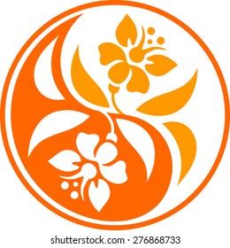Yin Yang floral series