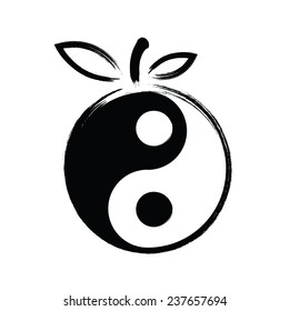 Yin yang a fruit concept