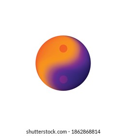 Yin Yang gradient, dark label