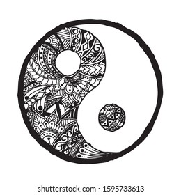 2,413 Yin Yang Sketch Images, Stock Photos & Vectors | Shutterstock