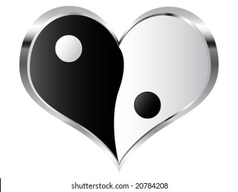 yin and yang heart