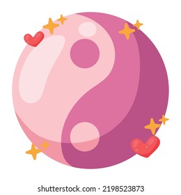 yin yang hippie culture icon