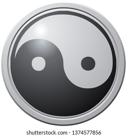 Yin Yang Icon. 