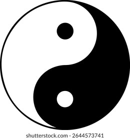 Yin Yang icon design for templates.