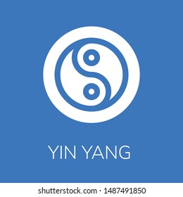  Yin yang icon. Editable  Yin yang icon for web or mobile.