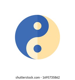 Icono de Yin Yang para proyectos de diseño gráfico