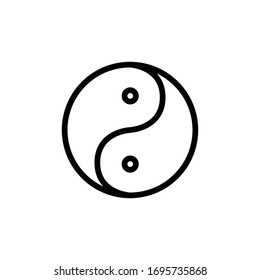Yin Yang Icon for Graphic Design Projects