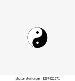 Yin Yang icon graphic element Illustration template design