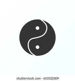 Yin yang  icon illustration isolated vector sign symbol