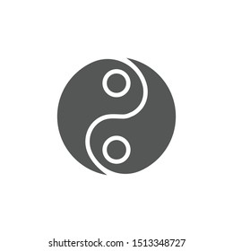 Yin Yang icon isolated on white background. Tao symbol modern, simple, vector, icon for website design, mobile app, ui. Vector Illustration