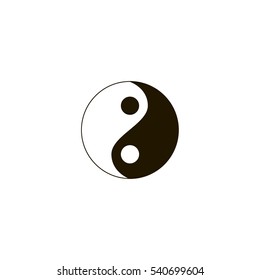 Yin Yang icon. sign design