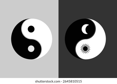 Ícone Yin Yang, símbolo de harmonia e equilíbrio