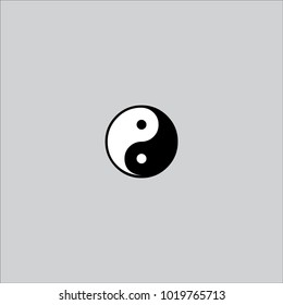 yin yang icon vector