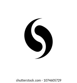 yin and yang icon vector