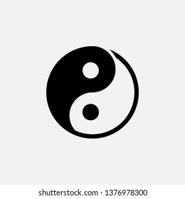 Yin Yang icon vector
