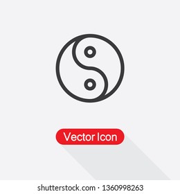 Yin Yang Icon Vector Illustration Eps10
