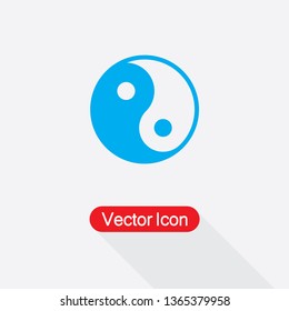 Yin Yang Icon Vector Illustration Eps10