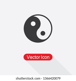 Yin Yang Icon Vector Illustration Eps10
