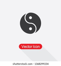 Yin Yang Icon Vector Illustration Eps10