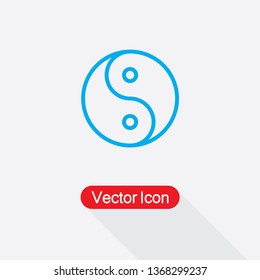Yin Yang Icon Vector Illustration Eps10