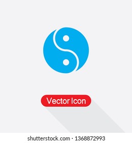 Yin Yang Icon Vector Illustration Eps10