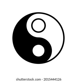 Yin Yang icon. Vector illustration.