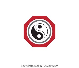 Yin yang Icon Vector Illustration