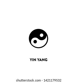 yin yang icon vector. yin yang sign on white background. yin yang icon for web and app