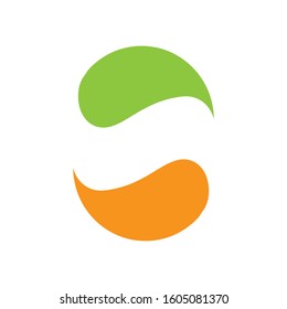 Yin yang icon vector template
