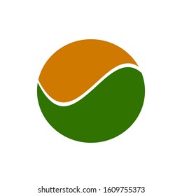 Yin yang icon vector template
