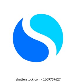 Yin yang icon vector template