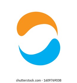 Yin yang icon vector template