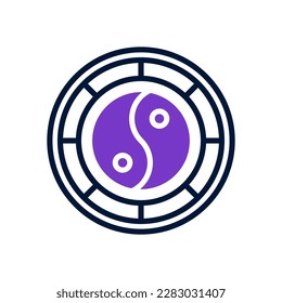 yin yang icon for your website, mobile, presentation, and logo design.