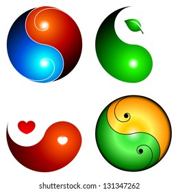 Yin yang icons