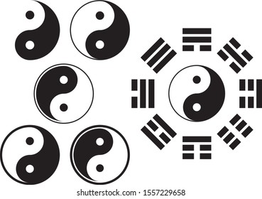 Yin Yang image material set