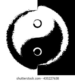 Yin and yang ink