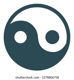 
yin yang Isolated Vector icon which can easily modify or edit
