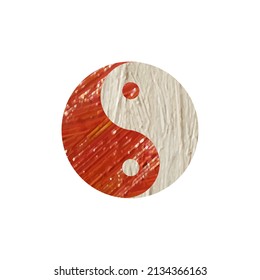 Yin Yang, einzelne Vektorgrafik