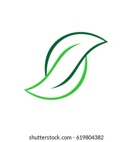 Yin Yang Leaf Logo design