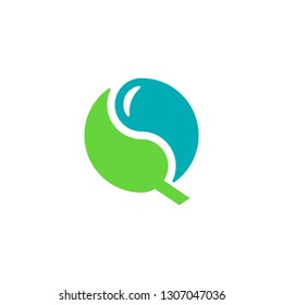 yin yang leaf nature symbol