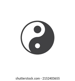 Yin and yang line icon. linear style sign for mobile concept and web design. Yin yang outline vector icon. Symbol, logo illustration. Vector graphics