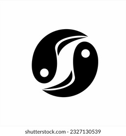 Yin Yang logo design with a unique concept.